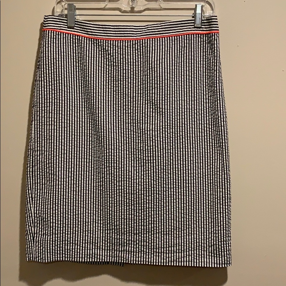 (Pre-Loved) J.Crew Seersucker-The Pencil Skirt